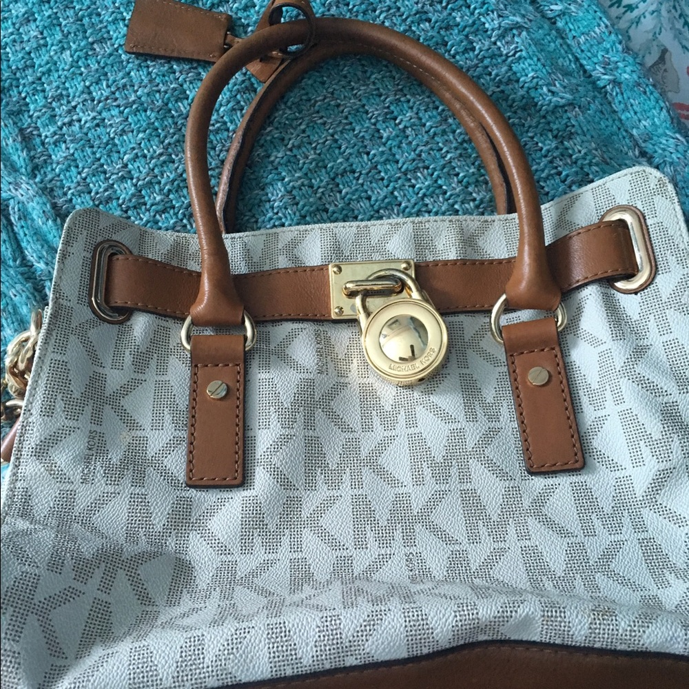 Michale Kors vanilla Hamilton bag